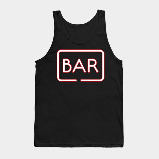 Bar Tank Top by WordFandom